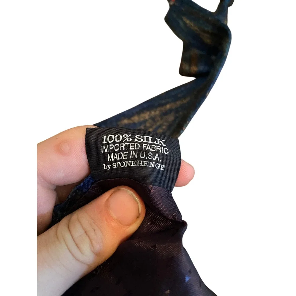 Ben & Jerry's Peanut Butter‎ Cup Silk Tie Molecular Expressions Stonehenge Blue